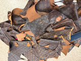 Box of authentic scrap leather