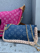 Inspired denim pouch