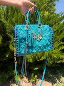 Turquoise velvet inspired