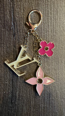 Lv keychain pink