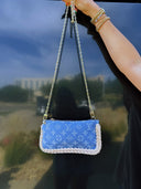 Inspired denim pouch