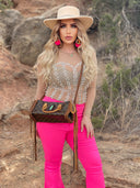 Bag #17 Crossbody with kingman turq